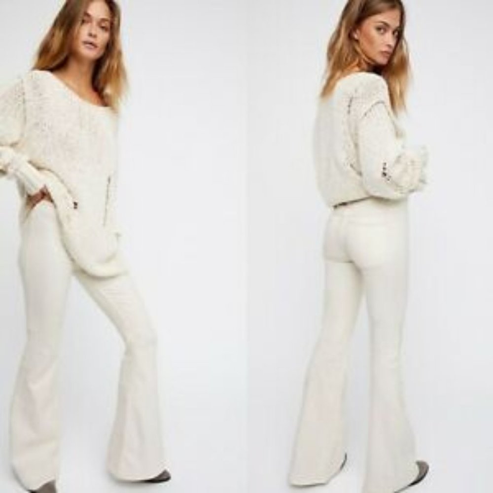 Free People Penny Pull-On - Worn White - Size 29